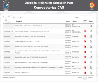 Convocatorias CAS App